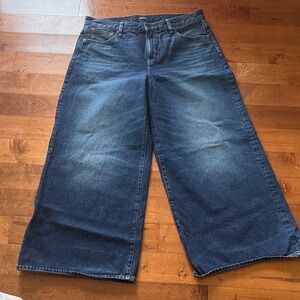 Jcrew Extreme Wide-Leg Blue Jeans